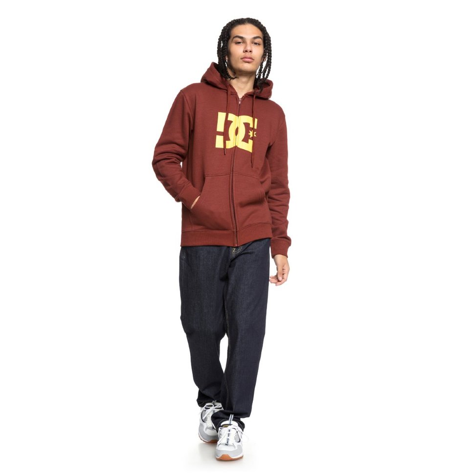 Кардиган мужской DC SHOES Star Zh M Fired Brick/ Old Gold фото 2
