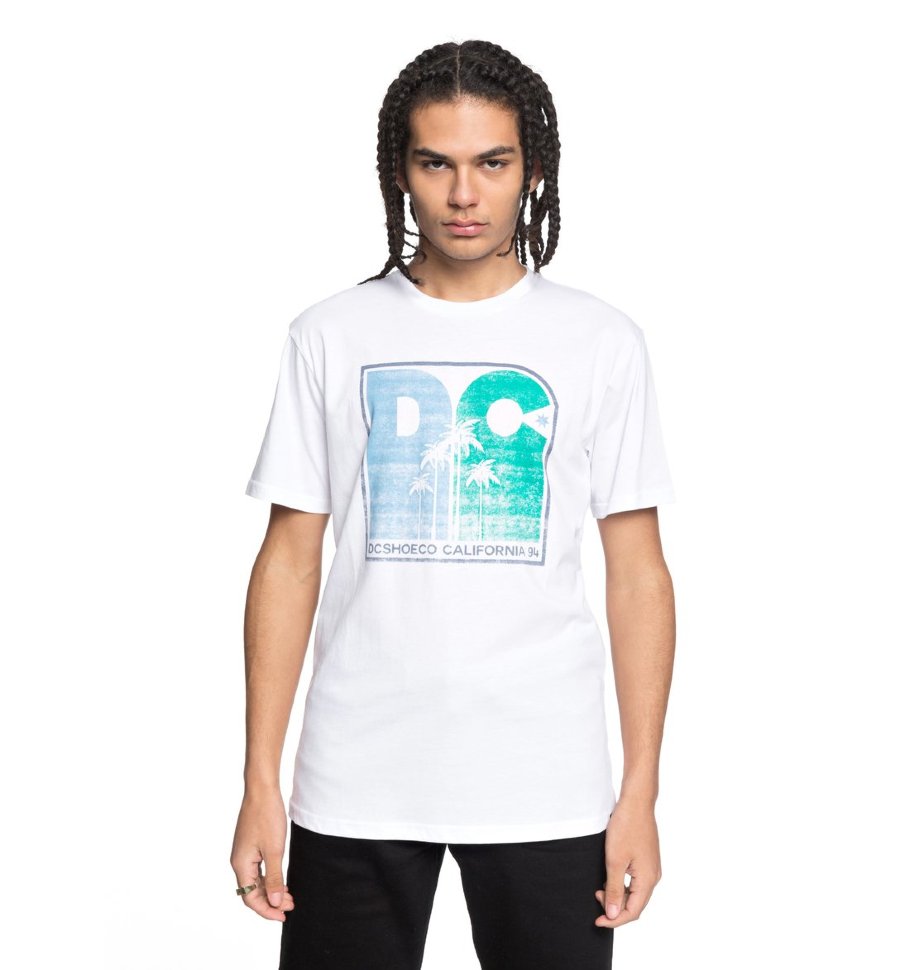 Футболка мужская DC SHOES Sunset Palms Ss M Snow White
