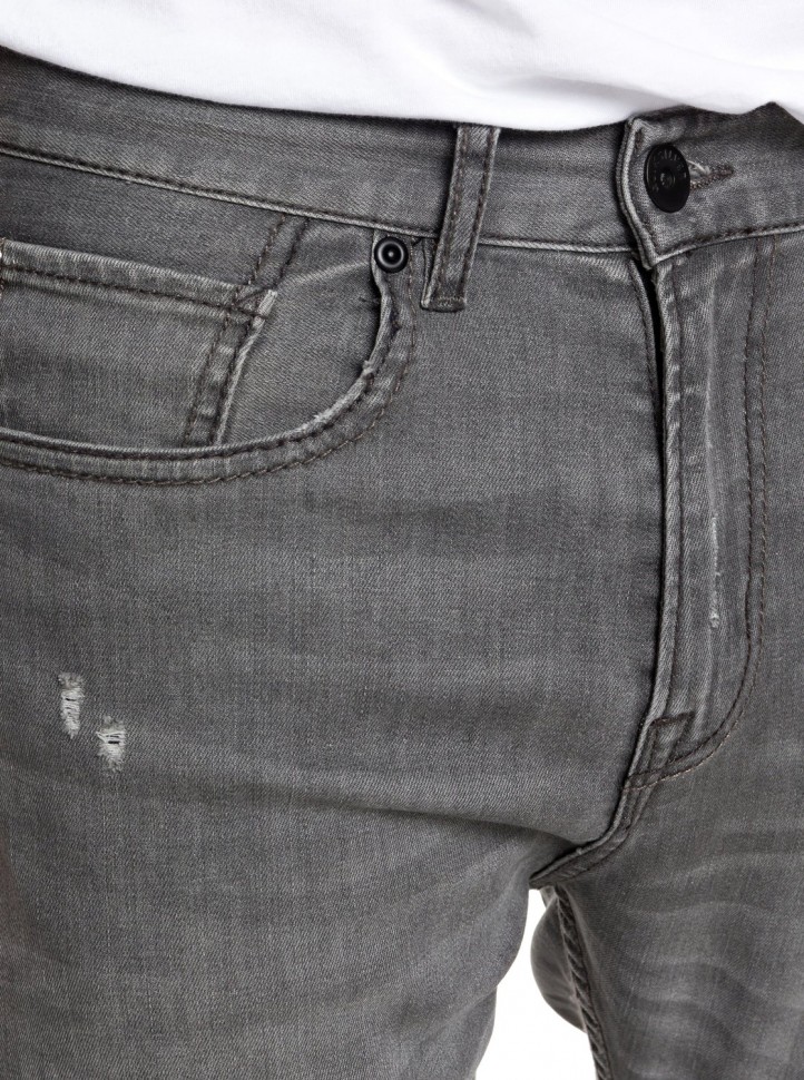 Джинсы QUIKSILVER Lobrigrdama M Grey Damaged фото 3