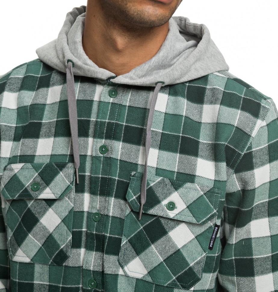 Сорочка с капюшоном DC SHOES Runnels Ls M Hunter Green фото 3