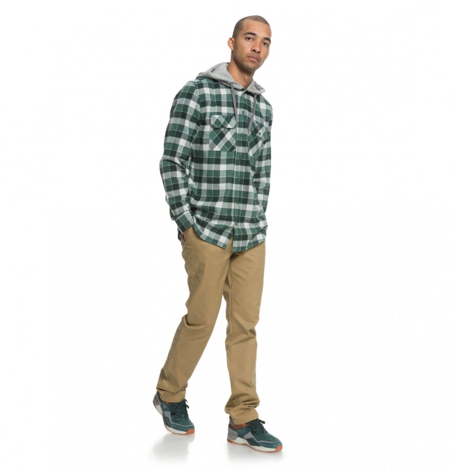 Сорочка с капюшоном DC SHOES Runnels Ls M Hunter Green фото 4