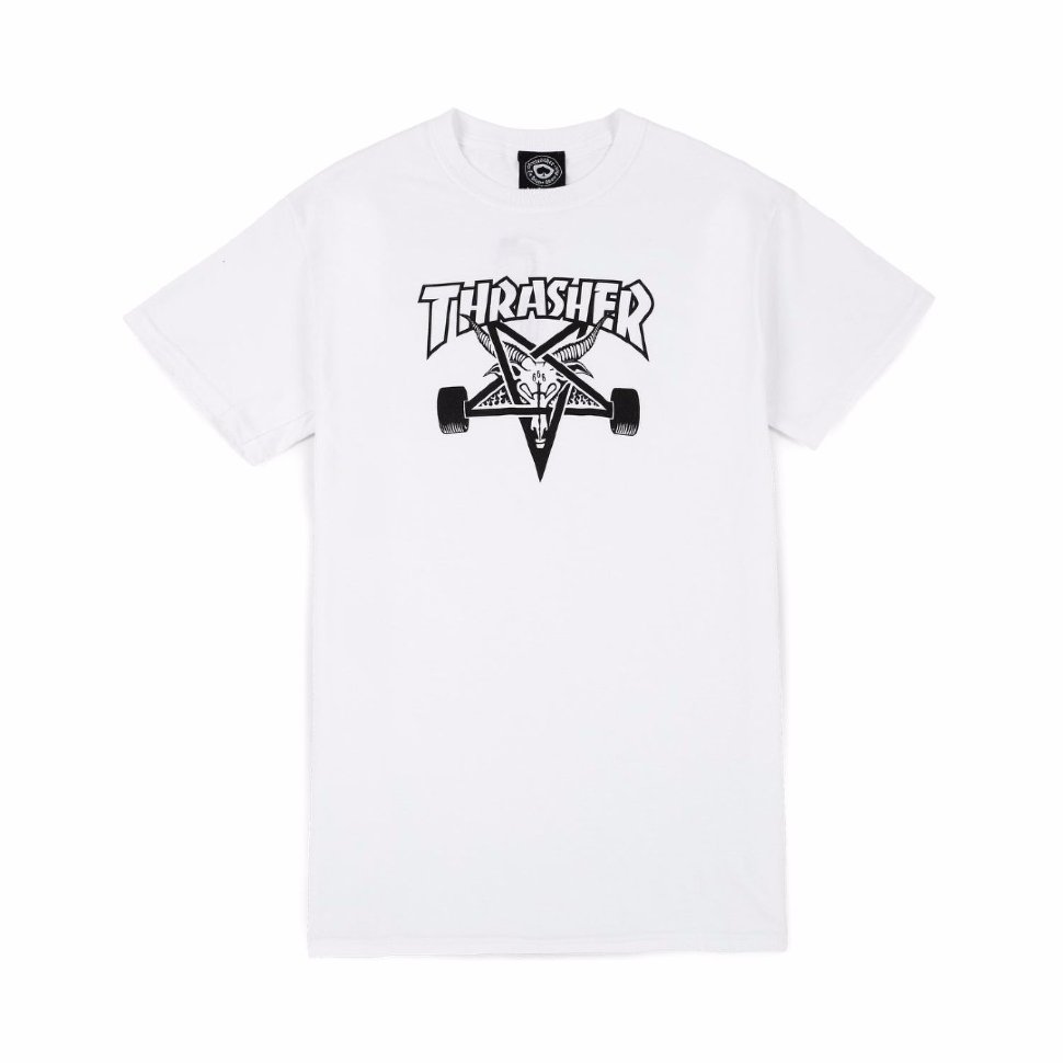 Футболка Thrasher Skate Goat White 2020 фото 2