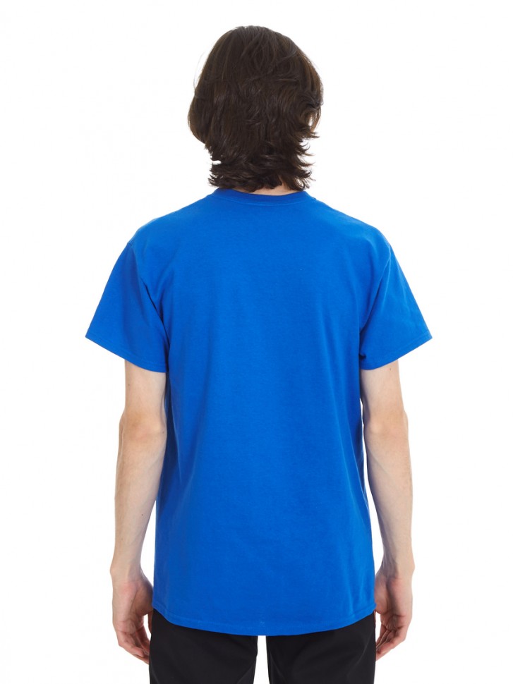 Хлопковая футболка с принтом THRASHER Ripped Royal Blue фото 3