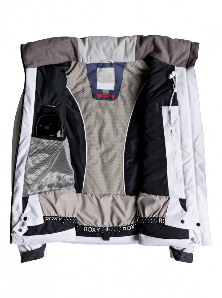 Куртка для сноуборда женская ROXY Flicker Jk J Bright White фото 3