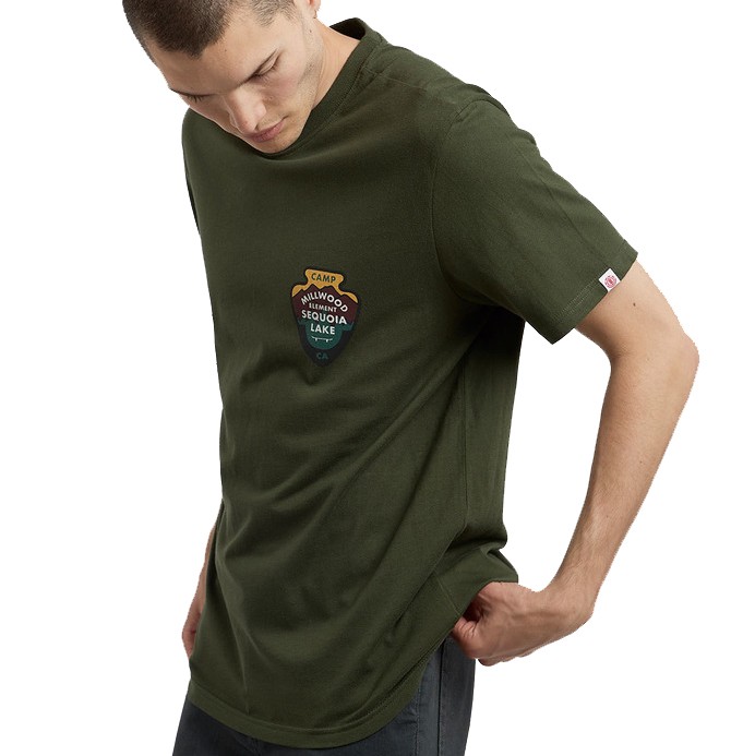 Футболка мужская ELEMENT Ea North America Ss Olive Drab фото 2