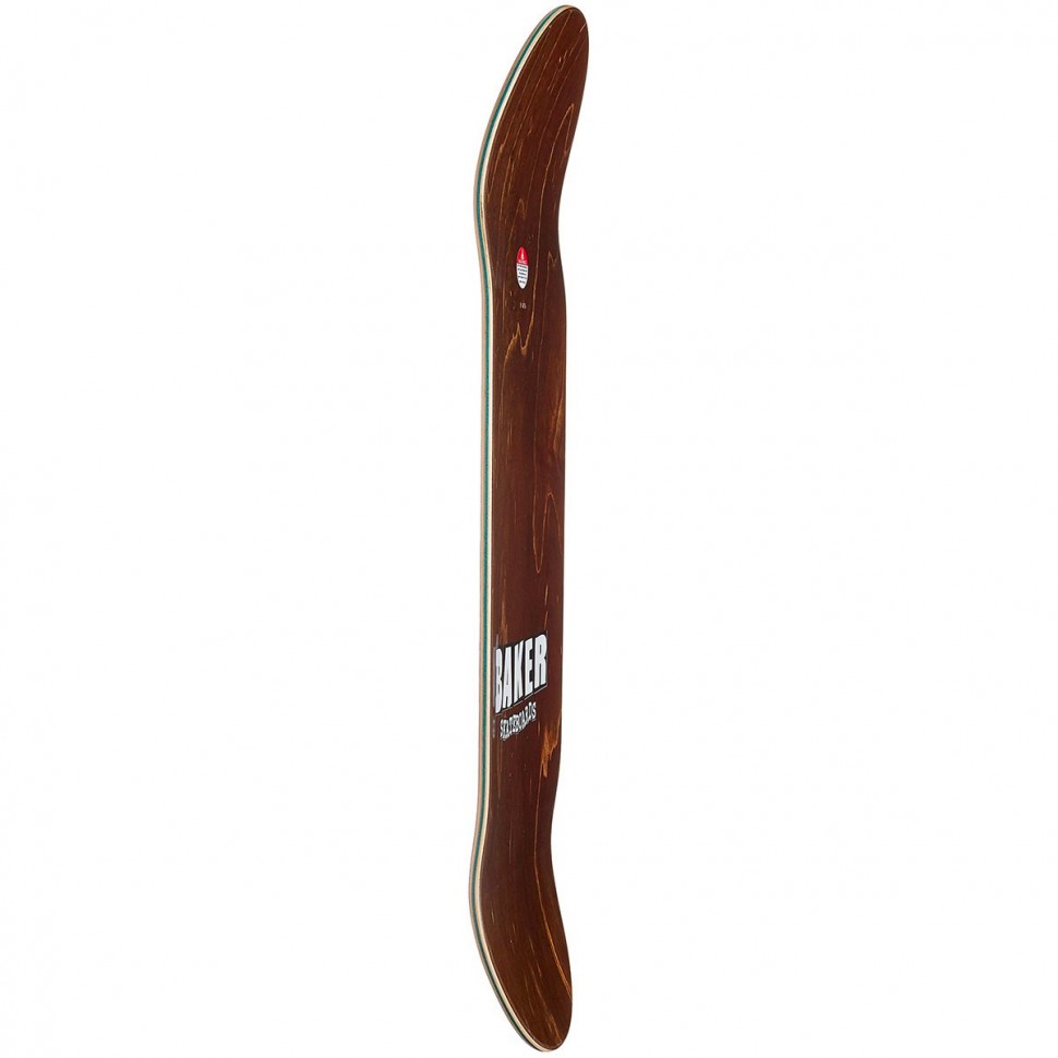 Дека для скейтборда BAKER Brand Logo White Deck 7.56" фото 3