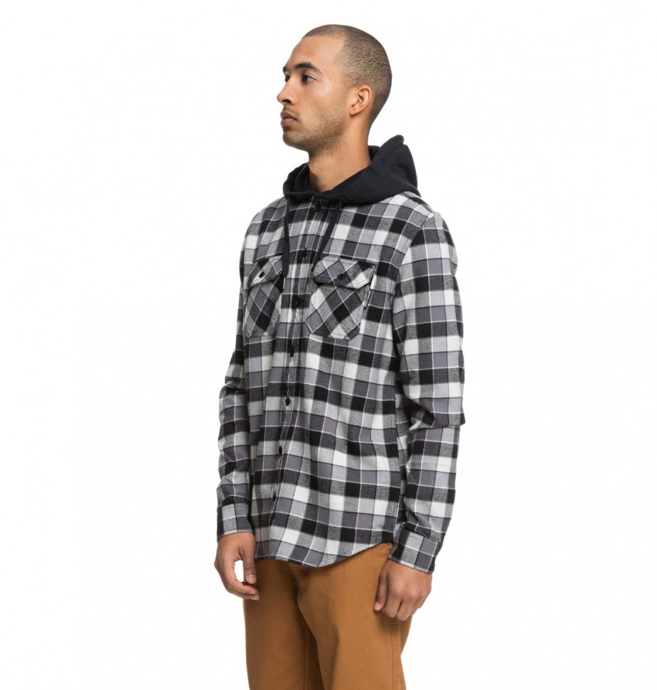 Сорочка с капюшоном DC SHOES Runnels Ls M Black фото 2