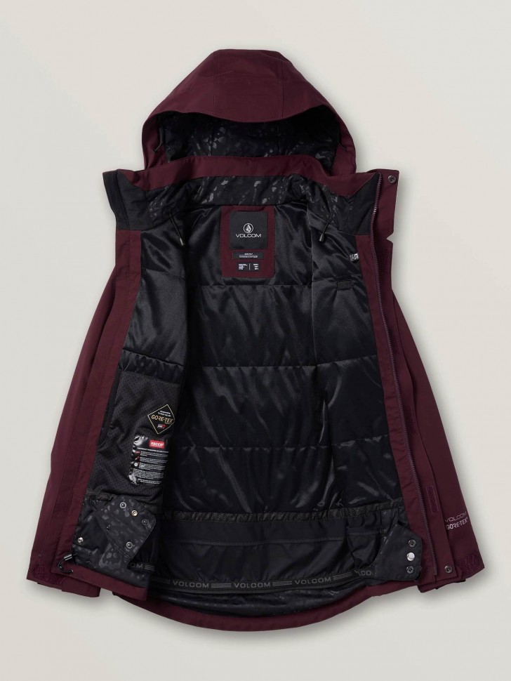 Куртка для сноуборда женская VOLCOM 3D Stretch Gore® Jkt Merlot фото 3