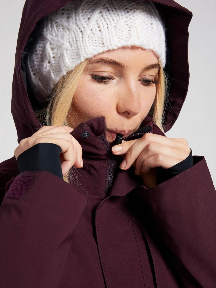 Куртка для сноуборда женская VOLCOM 3D Stretch Gore® Jkt Merlot фото 4