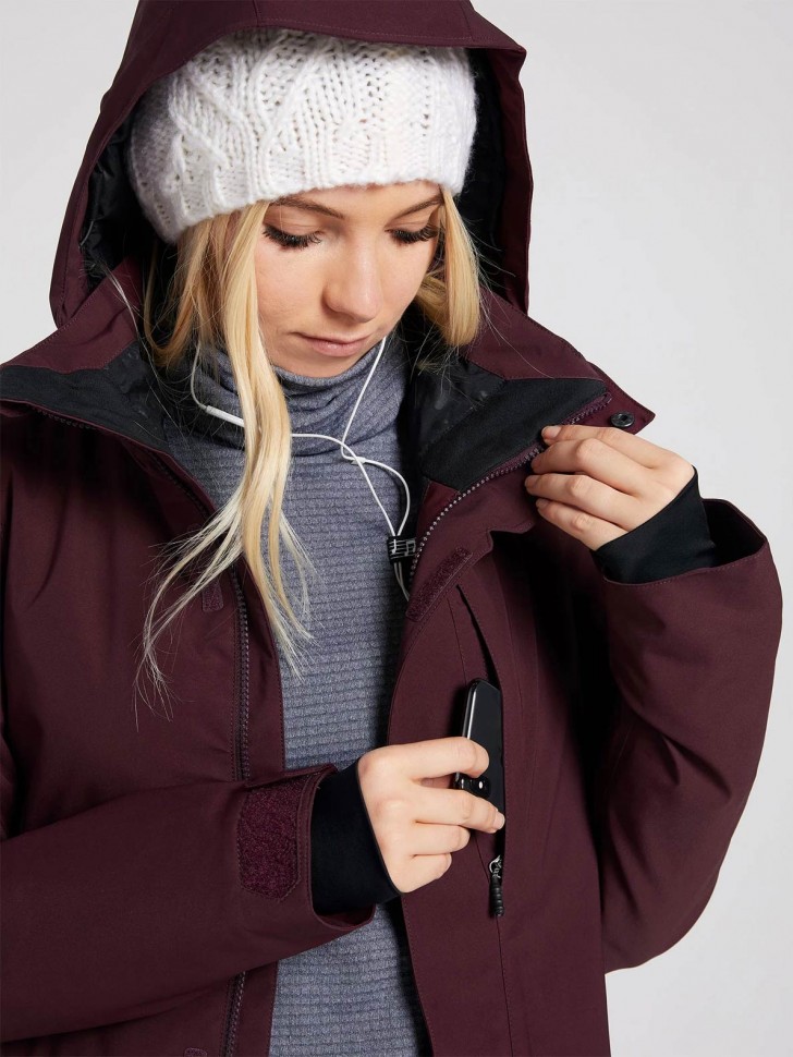 Куртка для сноуборда женская VOLCOM 3D Stretch Gore® Jkt Merlot фото 7