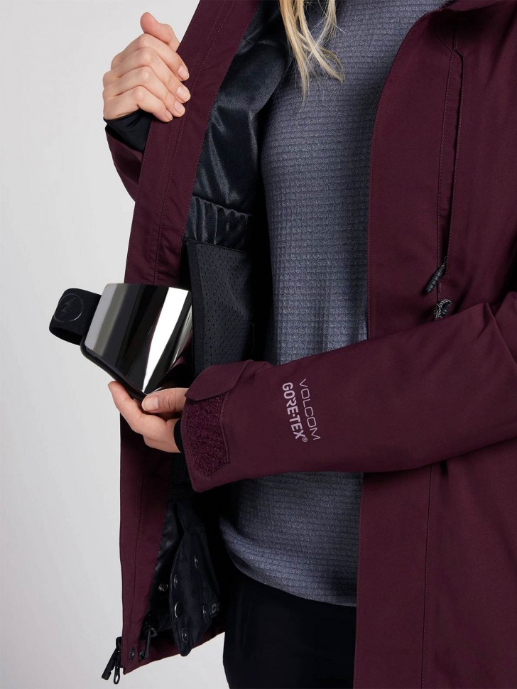 Куртка для сноуборда женская VOLCOM 3D Stretch Gore® Jkt Merlot фото 8