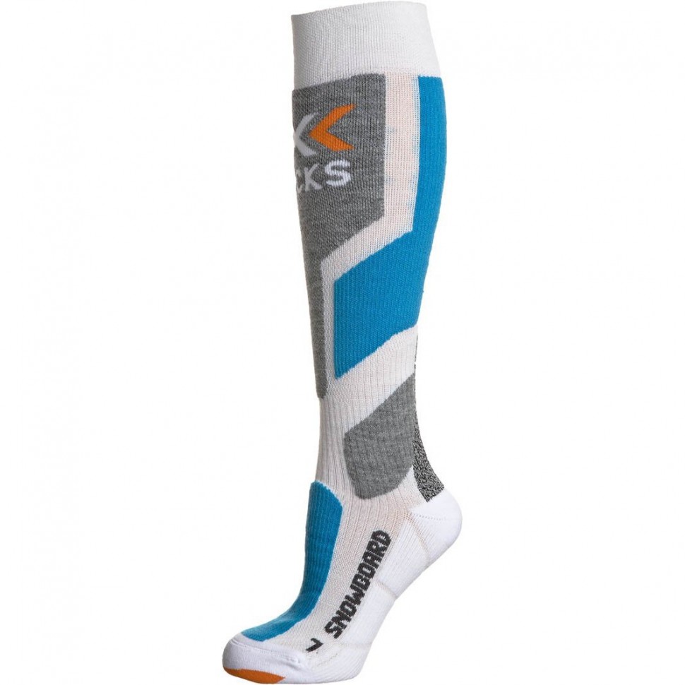Термоноски X-SOCKS Snowboard White/Sky Blue/Pearl Grey фото 2