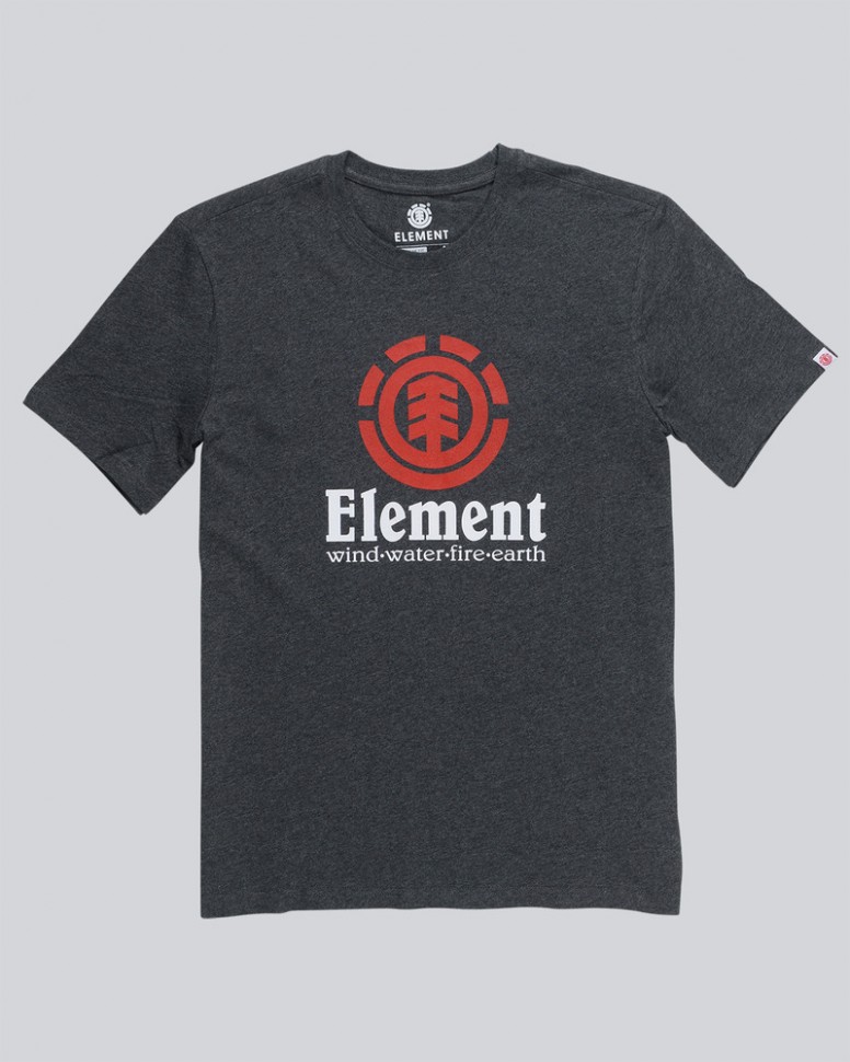 Футболка мужская ELEMENT Vertical Ss Charcoal Heathe