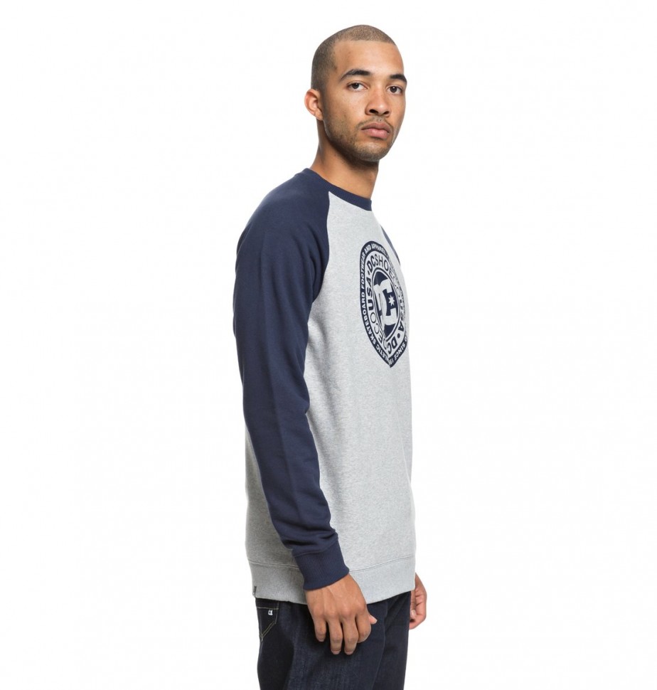 Джемпер DC SHOES Circle Star Cre M Black Iris/ Grey Heather фото 2