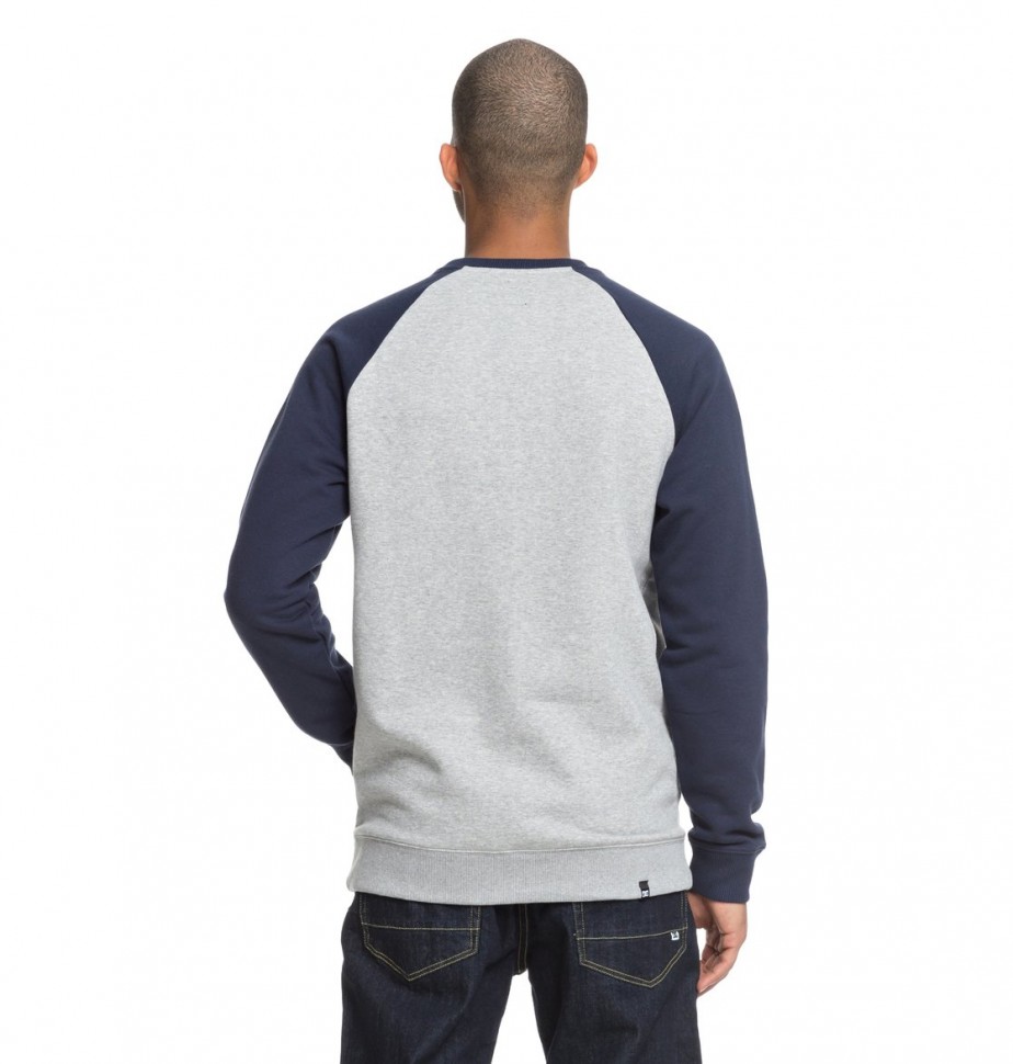 Джемпер DC SHOES Circle Star Cre M Black Iris/ Grey Heather фото 5