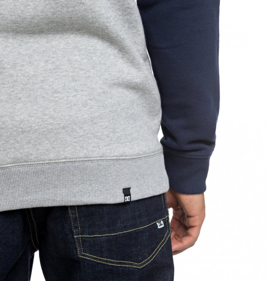 Джемпер DC SHOES Circle Star Cre M Black Iris/ Grey Heather фото 6
