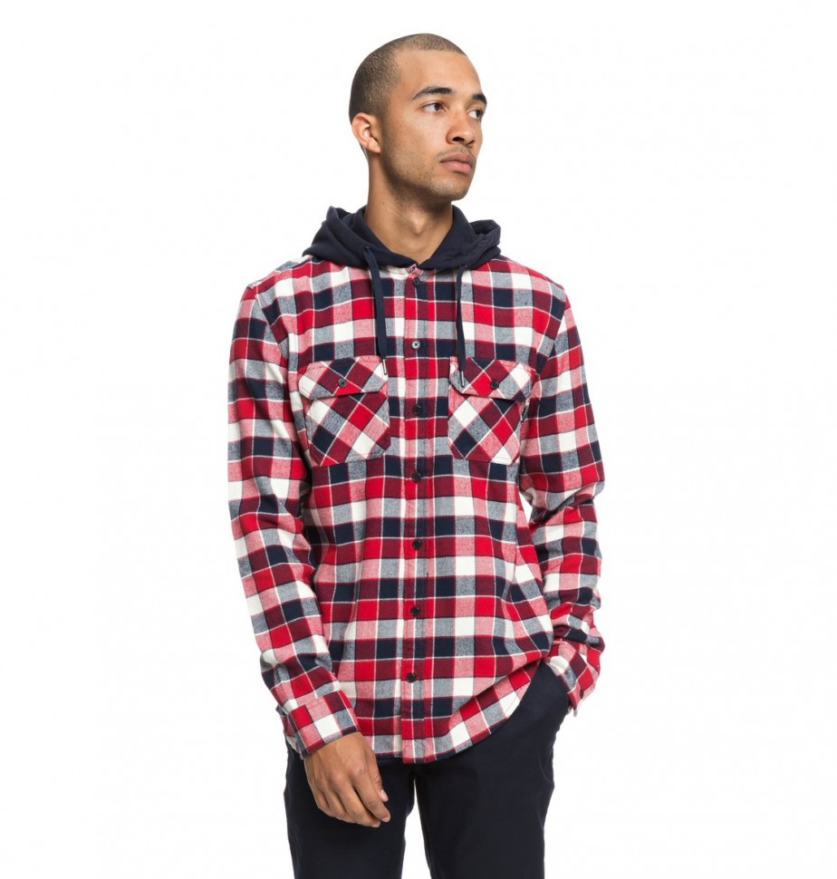 Сорочка с капюшоном DC SHOES Runnels Ls M Tango Red