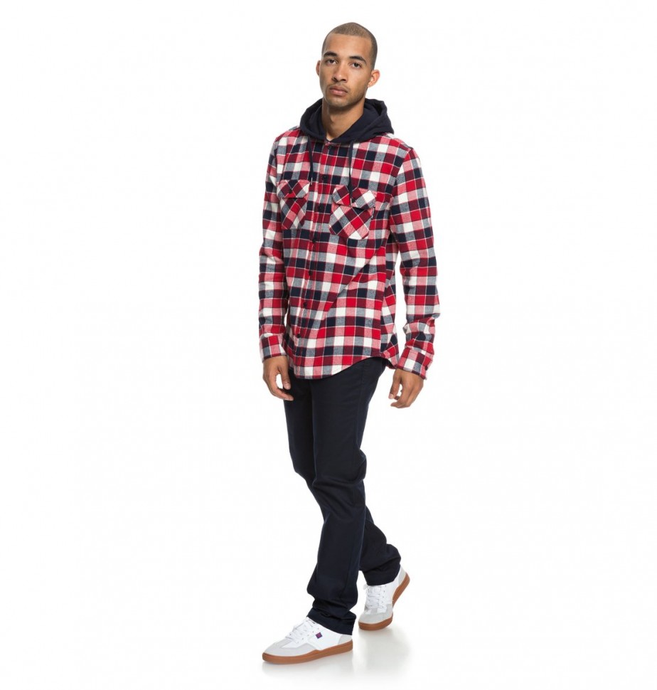 Сорочка с капюшоном DC SHOES Runnels Ls M Tango Red фото 4