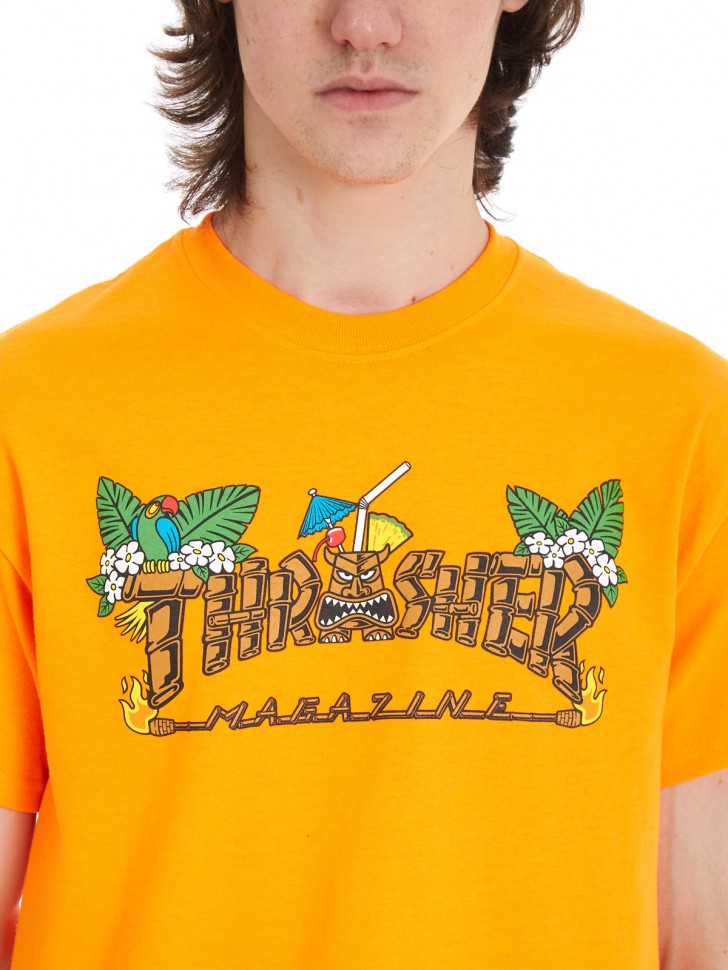 Футболка THRASHER Tiki Safety Orange фото 2