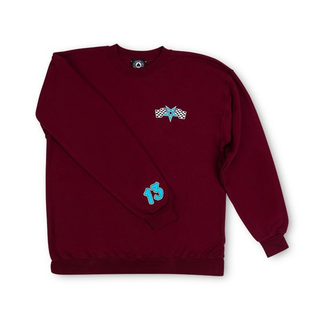 Свитшот THRASHER Racing Crew Maroon фото 3