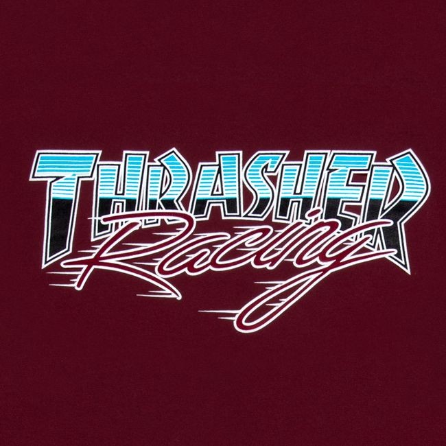 Свитшот THRASHER Racing Crew Maroon фото 5