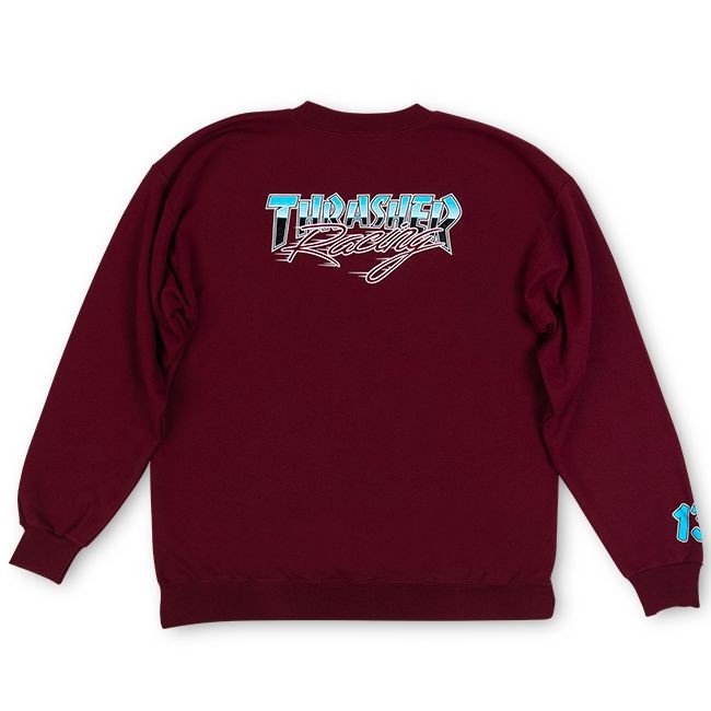 Свитшот THRASHER Racing Crew Maroon фото 2