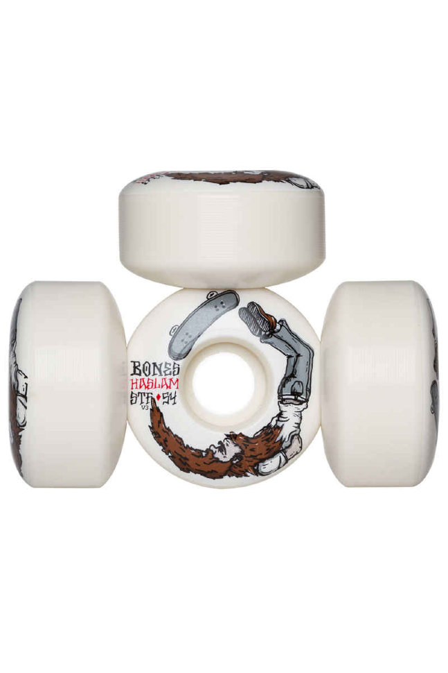 Колеса для скейтборда BONES Haslam Scorpion White 54 mm фото 2