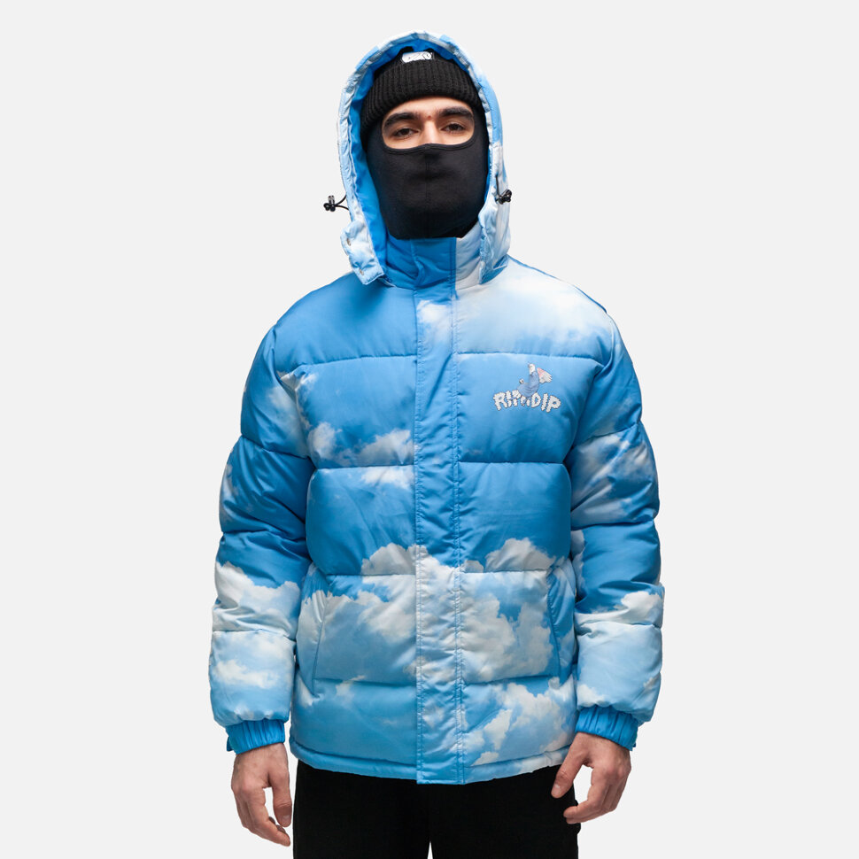 фото Куртка ripndip heaven and hell puffer jacket blue 2021