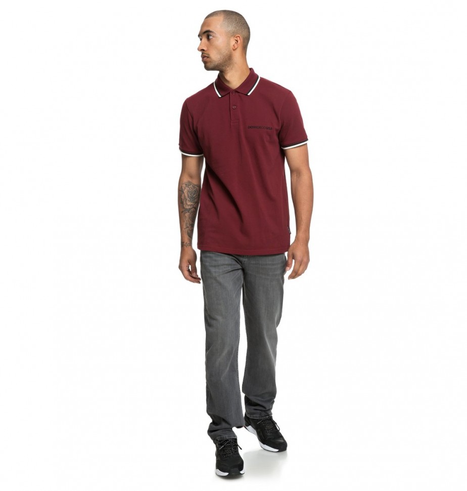 Рубашка-поло DC SHOES Lakebay Polo 2 M Cabernet фото 4