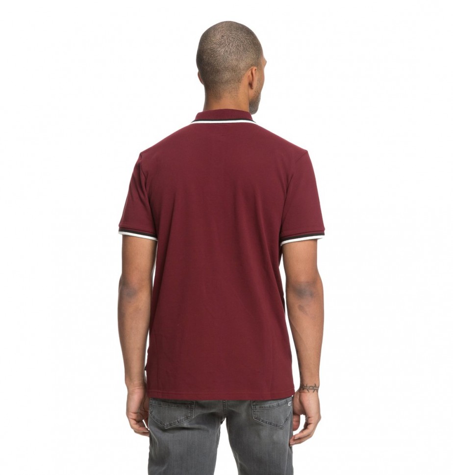 Рубашка-поло DC SHOES Lakebay Polo 2 M Cabernet фото 5