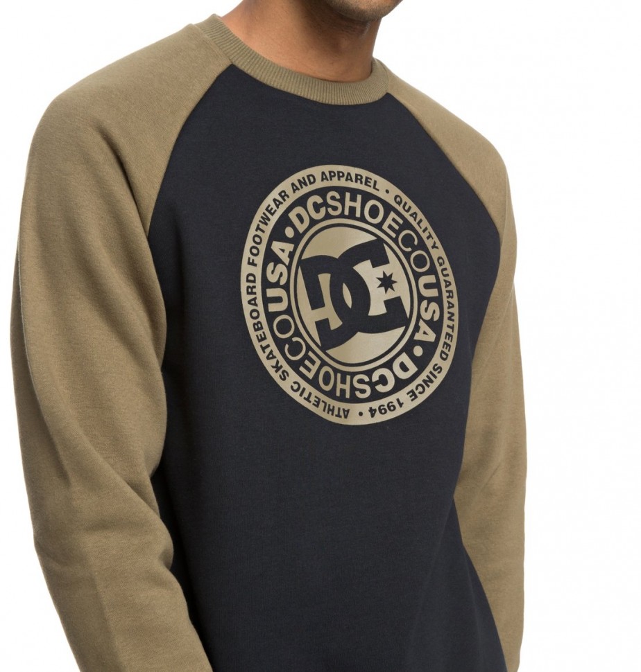 Джемпер DC SHOES Circle Star Cre M Burnt Olive/Black фото 3