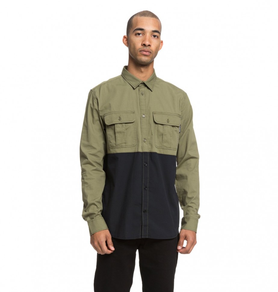Сорочка DC SHOES Publicity Ls M Burnt Olive