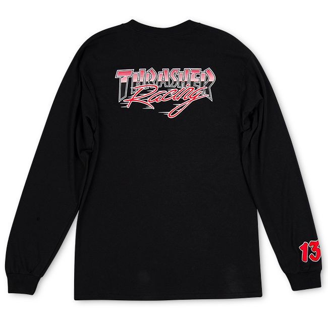 Лонгслив THRASHER Racing Black фото 2