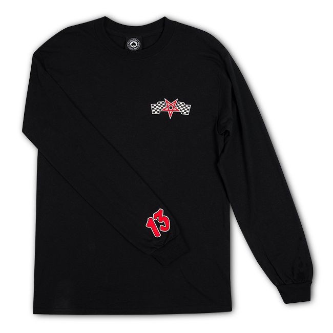 Лонгслив THRASHER Racing Black фото 3