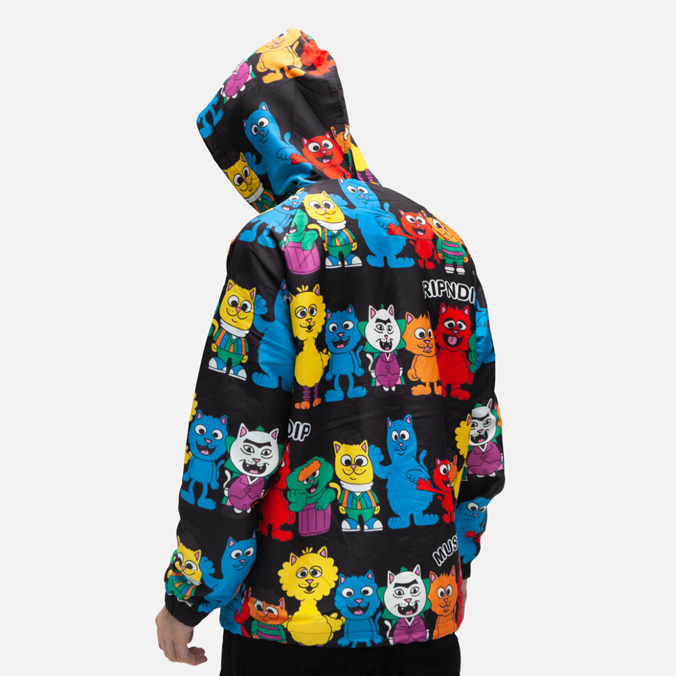 фото Куртка ripndip nerm street hooded coach jacket black 2021