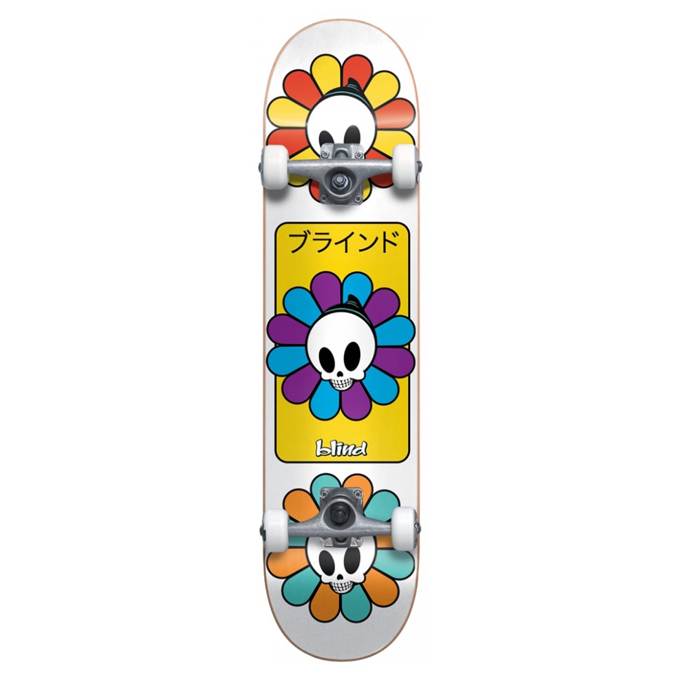 фото Комплект cкейтборд blind reaper bloom yth fp soft wheels assorted 7.375 дюйм