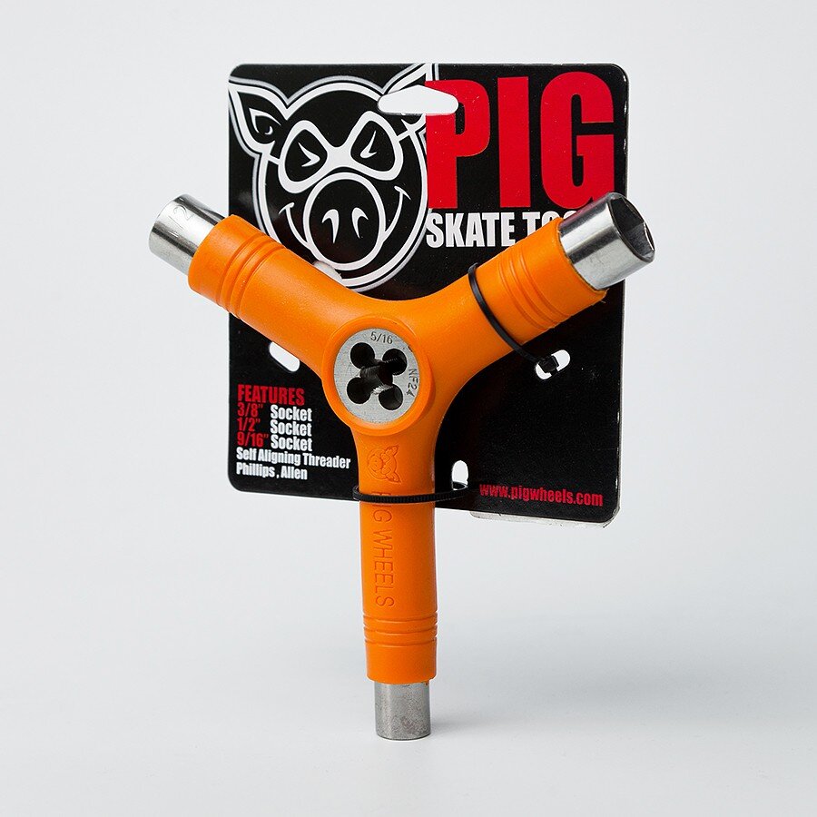 фото Ключ для скейтборда pig tool orange 2021