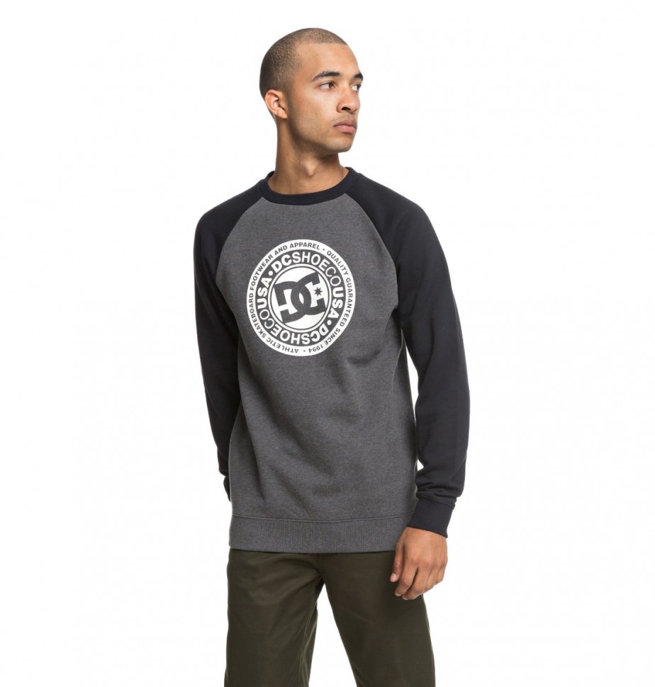 Джемпер DC SHOES Circle Star Cre M Black/ Charcoal Heather