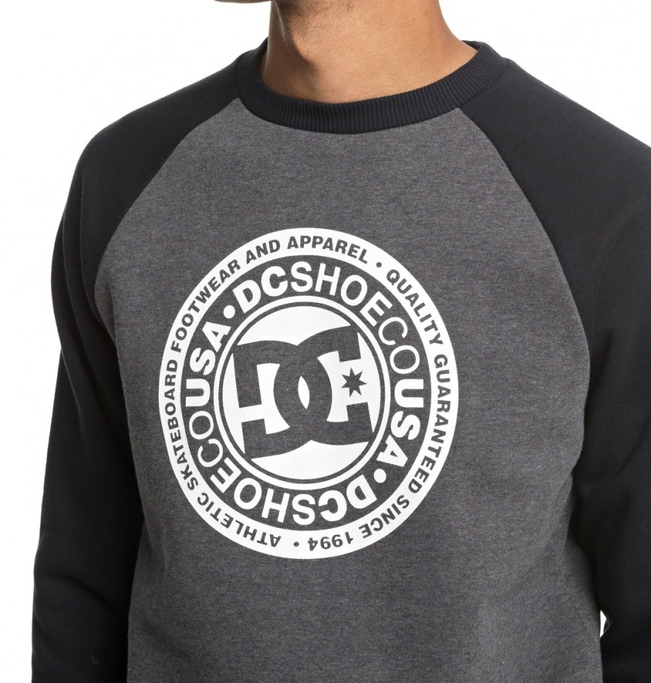 Джемпер DC SHOES Circle Star Cre M Black/ Charcoal Heather фото 3