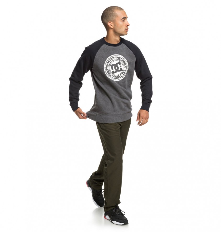 Джемпер DC SHOES Circle Star Cre M Black/ Charcoal Heather фото 4
