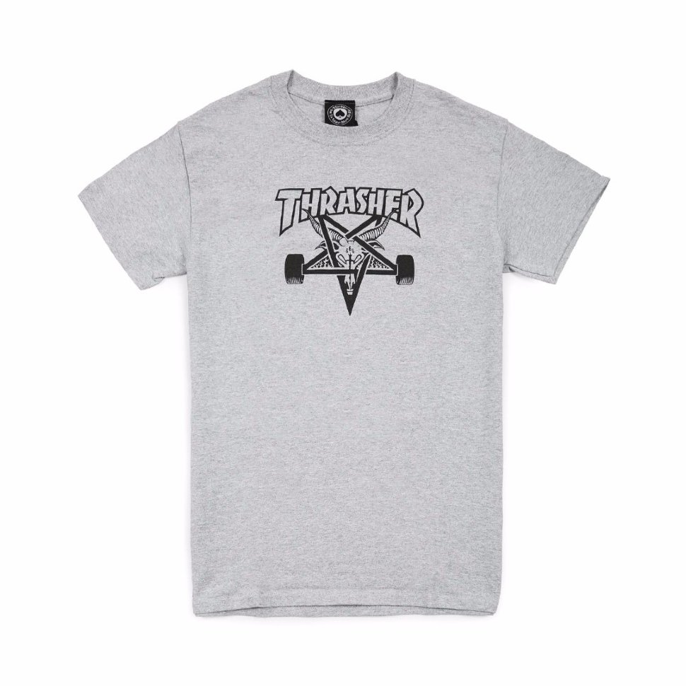 Футболка Thrasher Skate Goat Gray фото 2