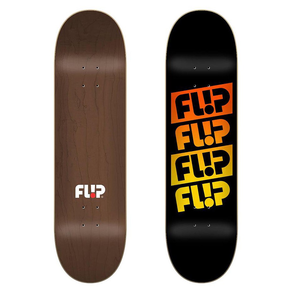 фото Дека для скейтборда flip team quattro faded deck blacker 8.25 дюйм