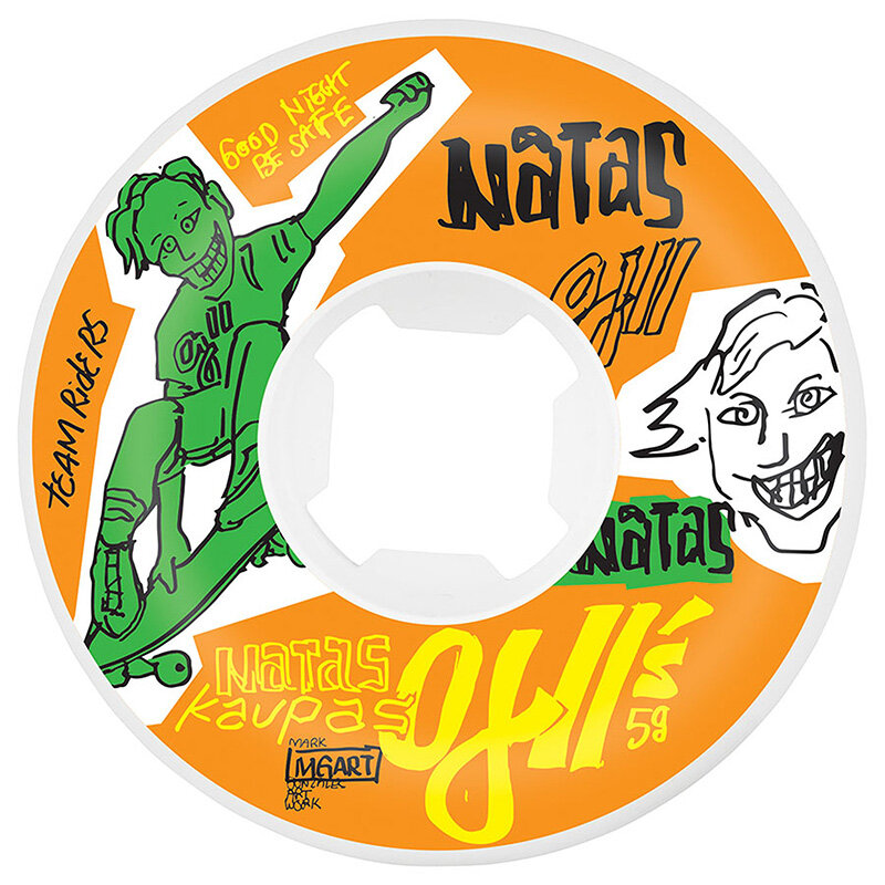 фото Колеса для скейтборда oj natas kaupas 2 original hardline 58mm 95a 2021