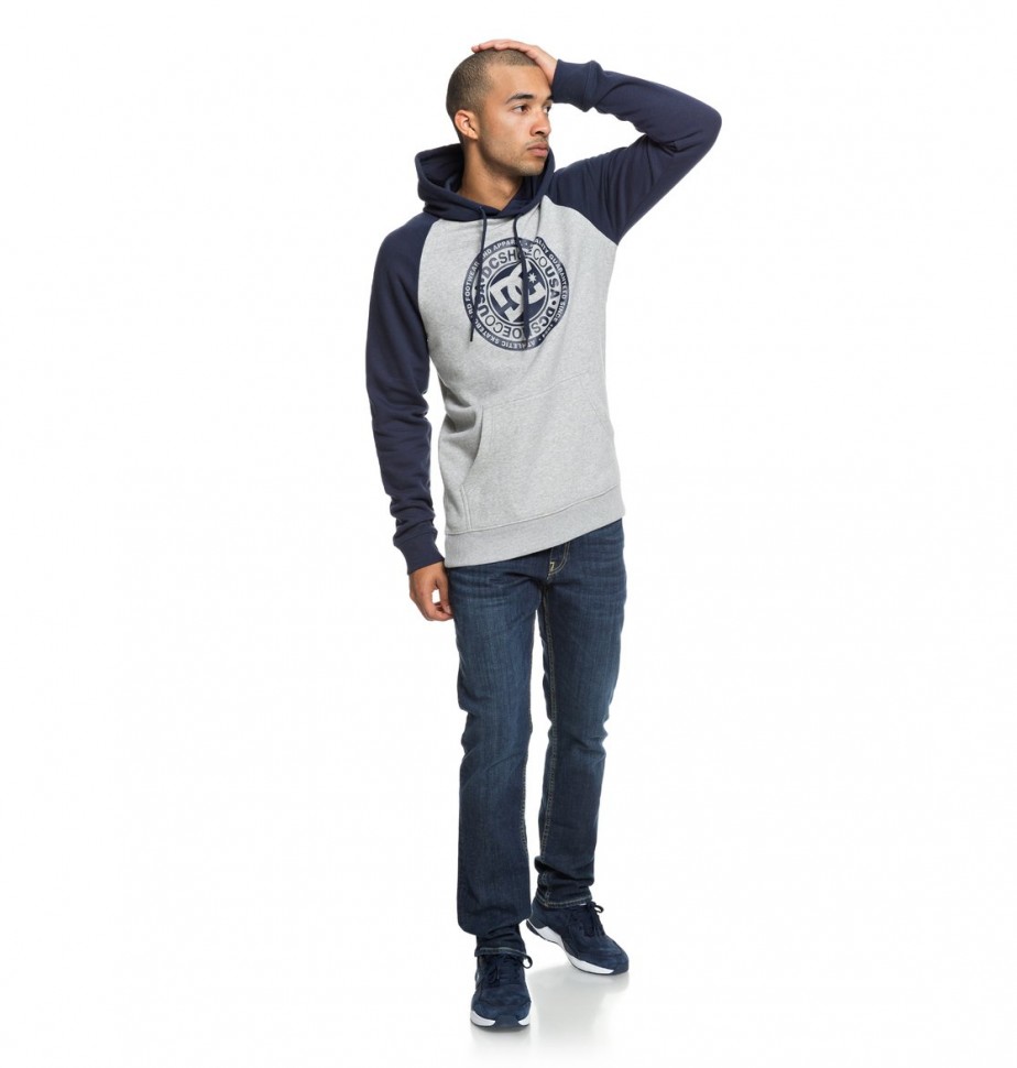 Джемпер DC SHOES Circle Star Ph M Black Iris/ Grey Heather фото 4