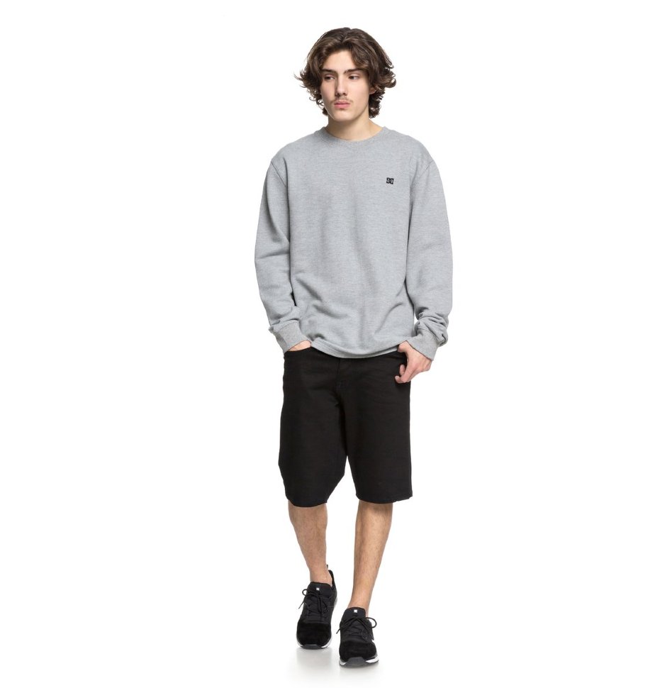 Джемпер мужской DC SHOES Rentnor Crew M Grey Heather фото 2