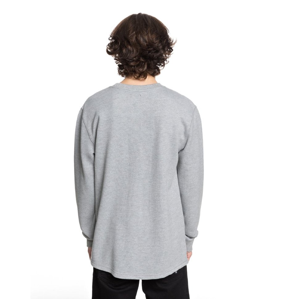 Джемпер мужской DC SHOES Rentnor Crew M Grey Heather фото 3