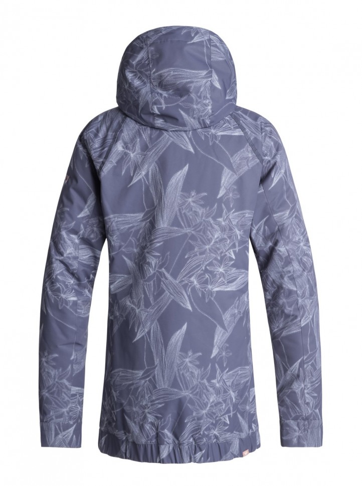 Куртка для сноуборда женская ROXY Valley Hoodie J Crown Blue_Washed Floral фото 2