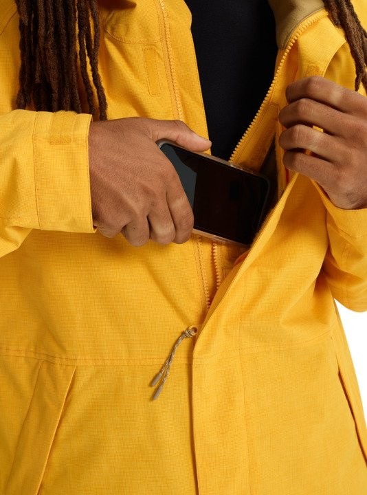 Куртка для сноуборда мужская BURTON Men's Hilltop Jacket Golden Rod фото 7