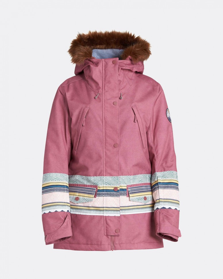 Куртка для сноуборда женская BILLABONG Nora 10K Primaloft Crushd Berry фото 8