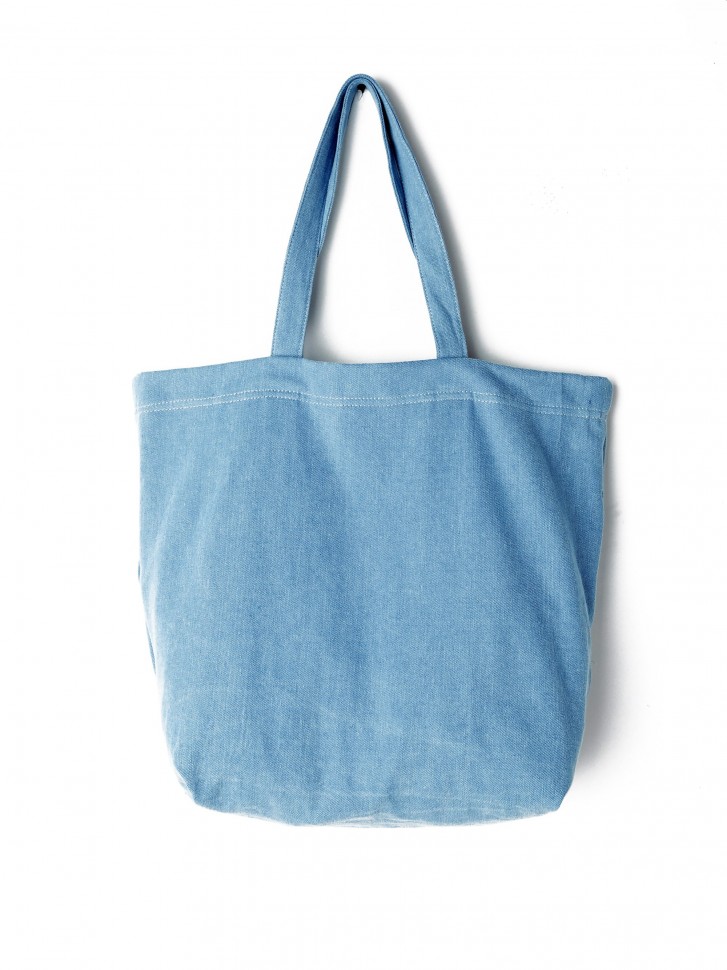 Сумка OBEY Wasted Tote Bag Denim фото 2